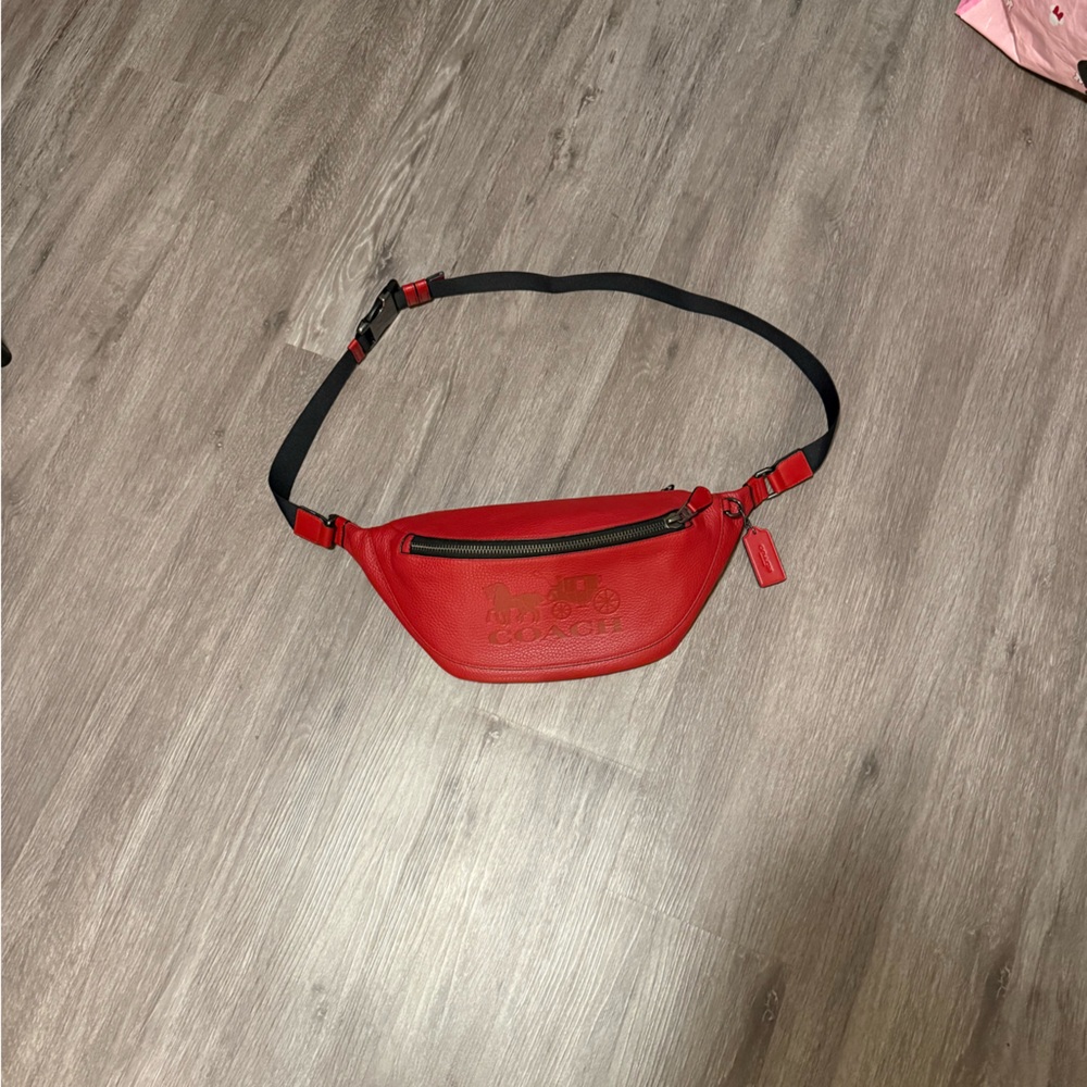 Red Burgundy Coach Bag Crossbody Unisex